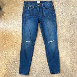 J Crew Toothpick Jeans Size 27